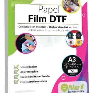 Papel Film Dtf 50 Hojas A3 Blanco